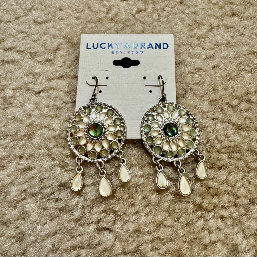 Lucky Brand Women Circle Dangle Earrings